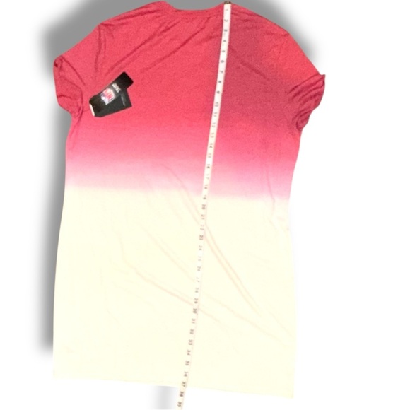 JUNK FOOD KC Chiefs Heathered Red/White Ombre Tri-Blend T-Shirt Dress XXL - Picture 13 of 16
